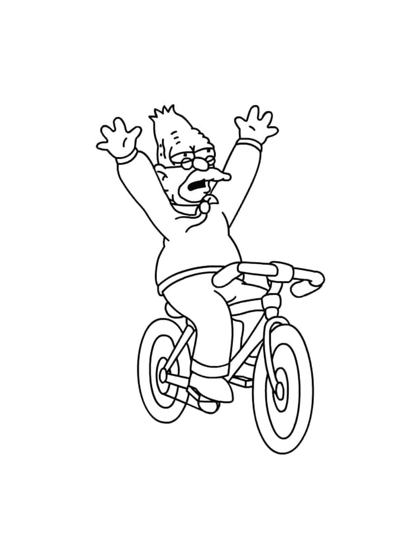 Coloriage Simpson Suscitant Imagination