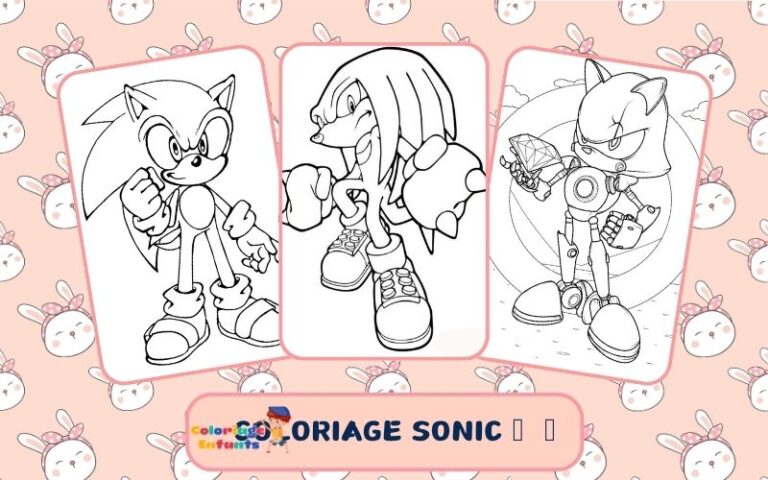 Coloriage Sonic