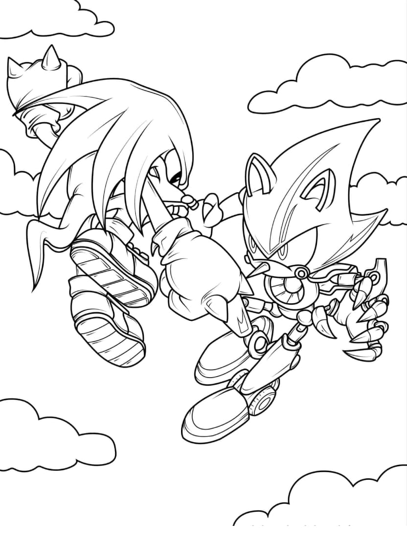 Coloriage Sonic Artistique Et Unique