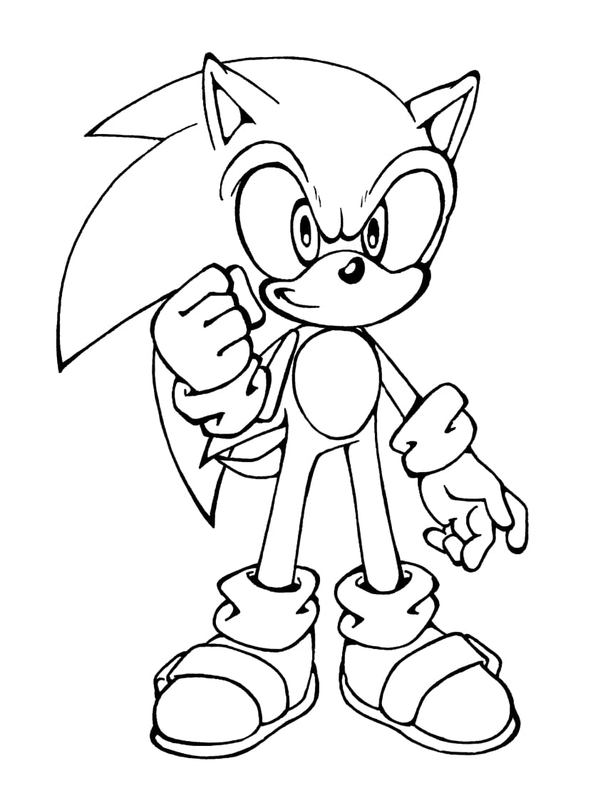 Coloriage Sonic Avec Une Touch De Magic