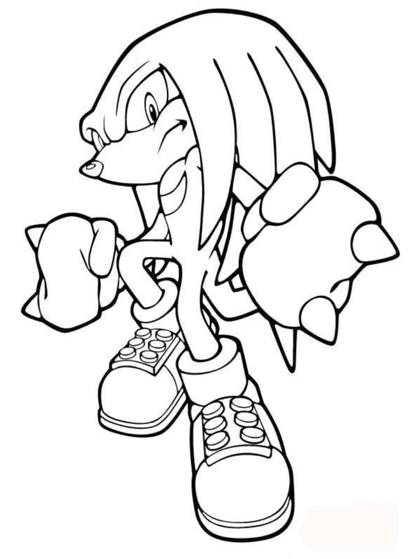 Coloriage Sonic Aventure Et Excitation