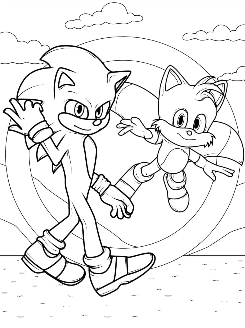 Coloriage Sonic Pour Des Souvenirs Joyeux