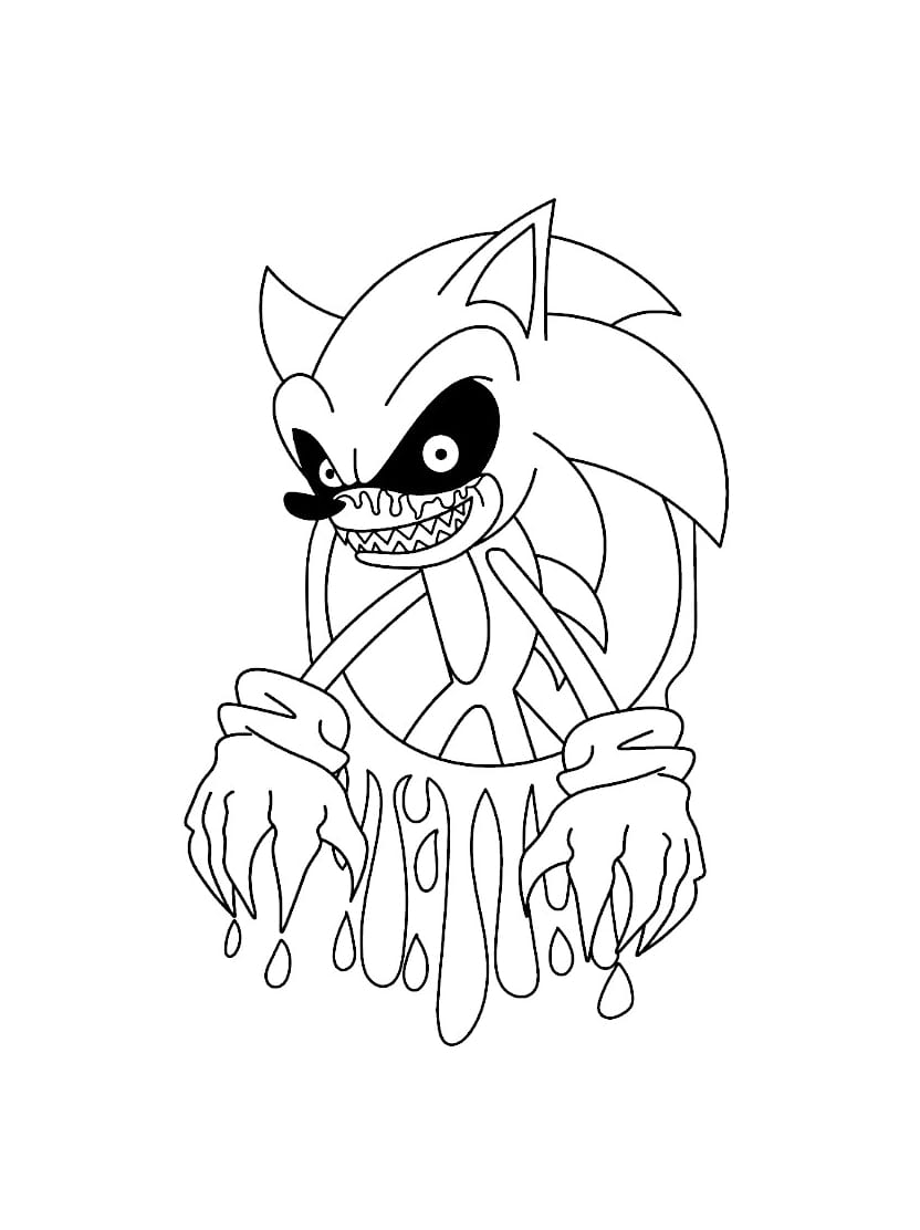 Coloriage Sonic Pour Le Plaisir Des Enfants