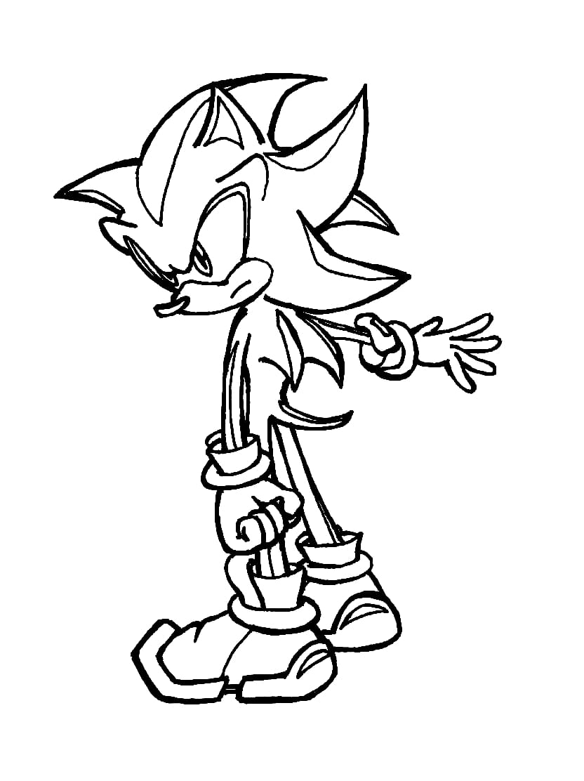 Coloriage Sonic Pour Les Amis De La Vitesse