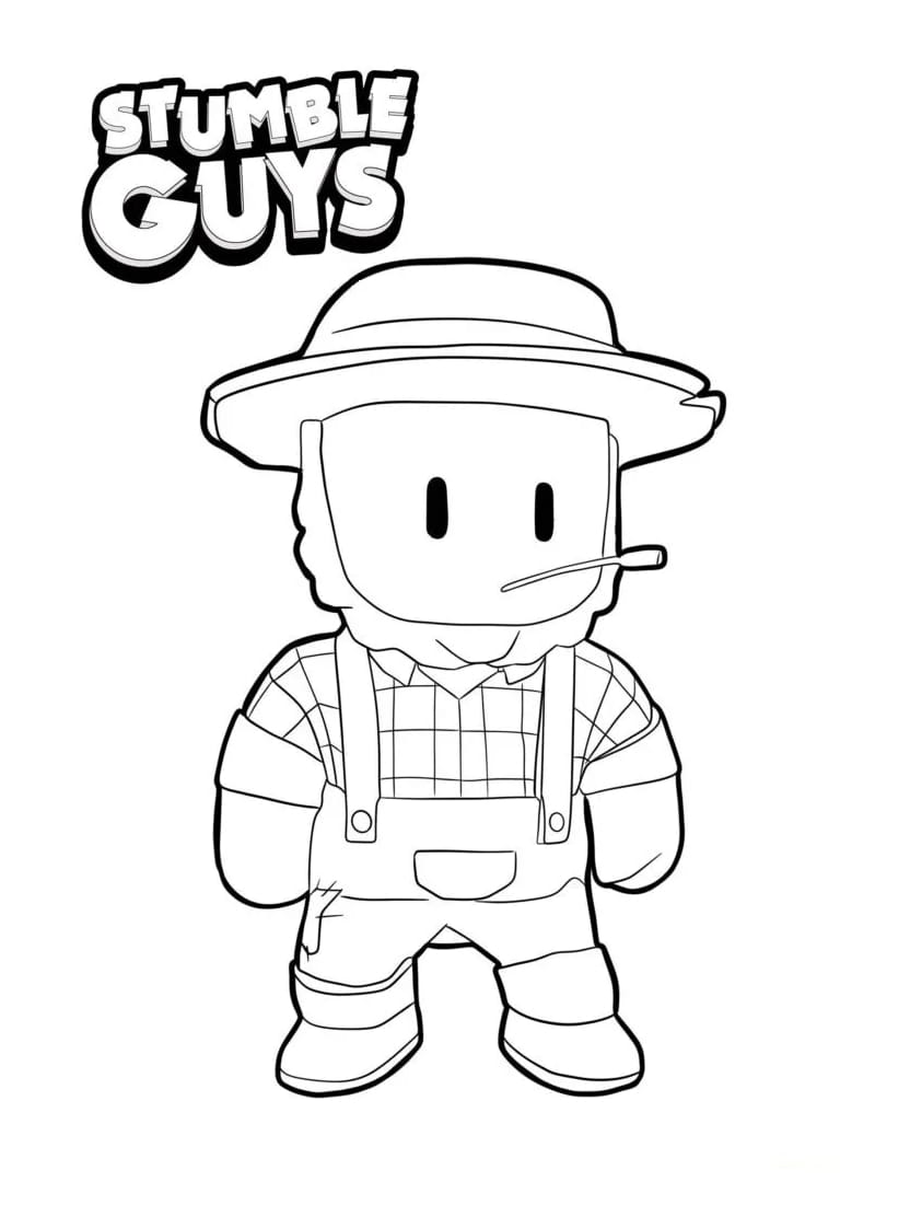 Coloriage Stumble Guys Sans Papiers Pour Les Jeux