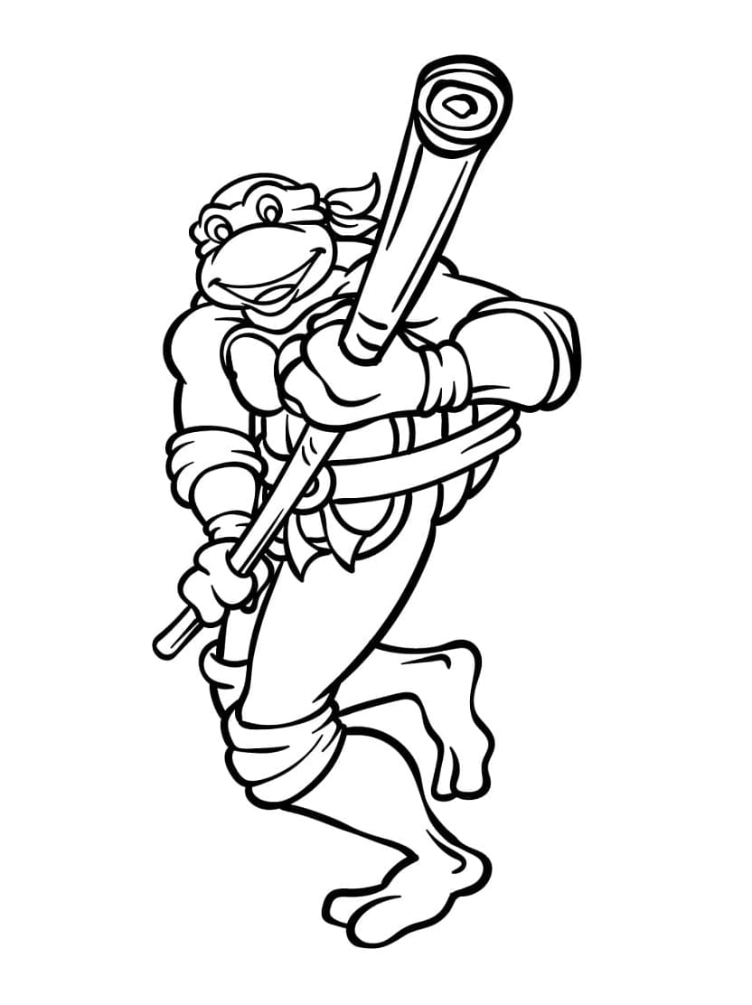 Coloriage Tortue Ninja Creativite Pour Enfant