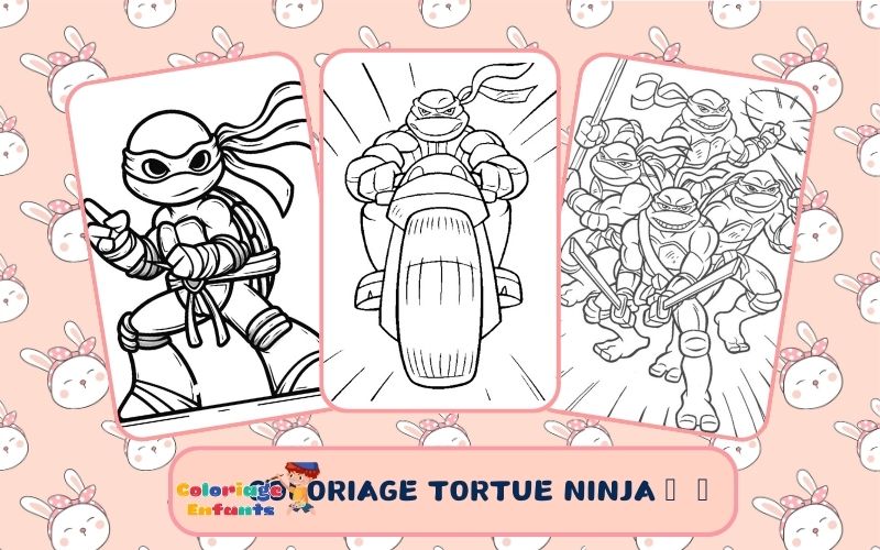 Coloriage Tortue Ninja