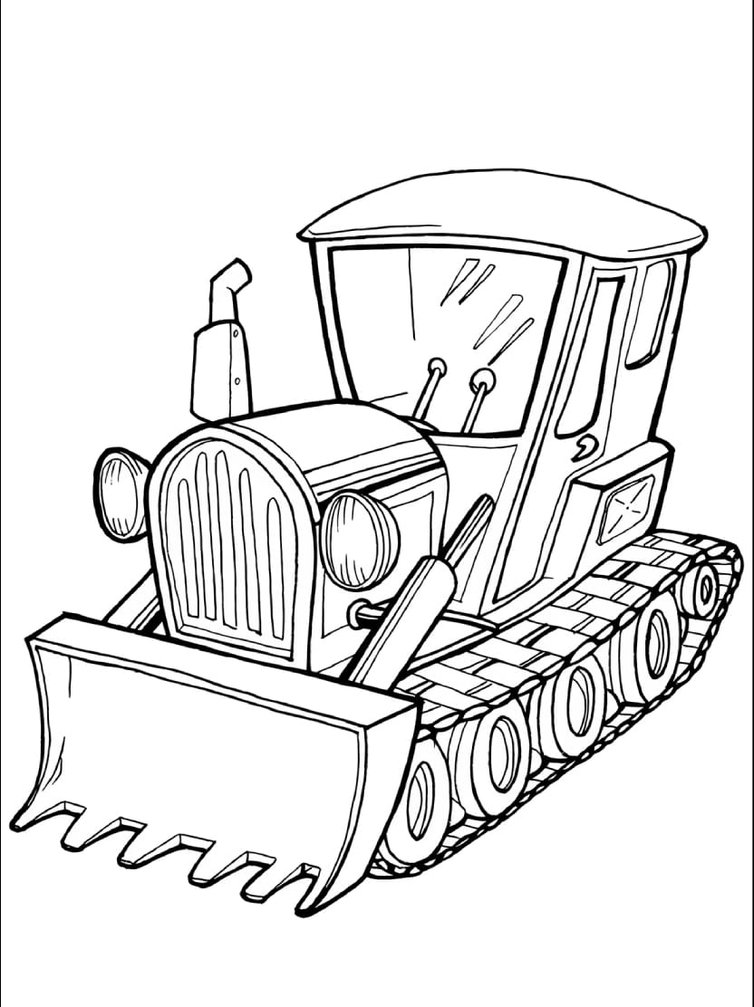 Coloriage Tracteur A Imprimer Pour Les Petits Jardiniers