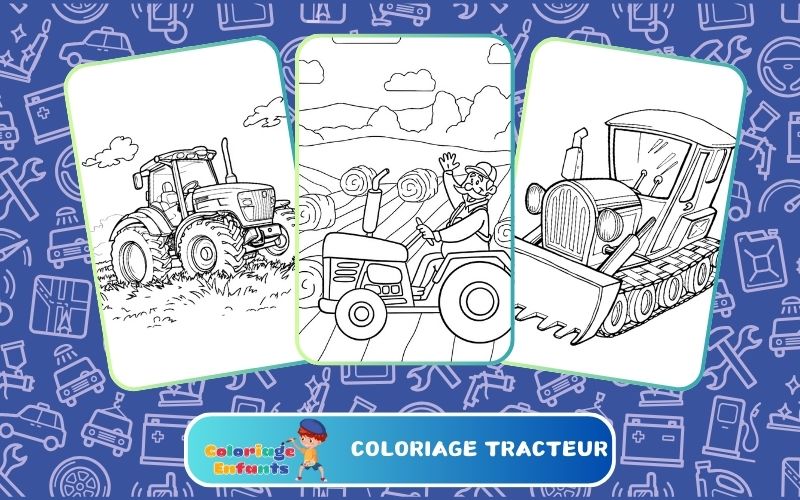 Coloriage Tracteur