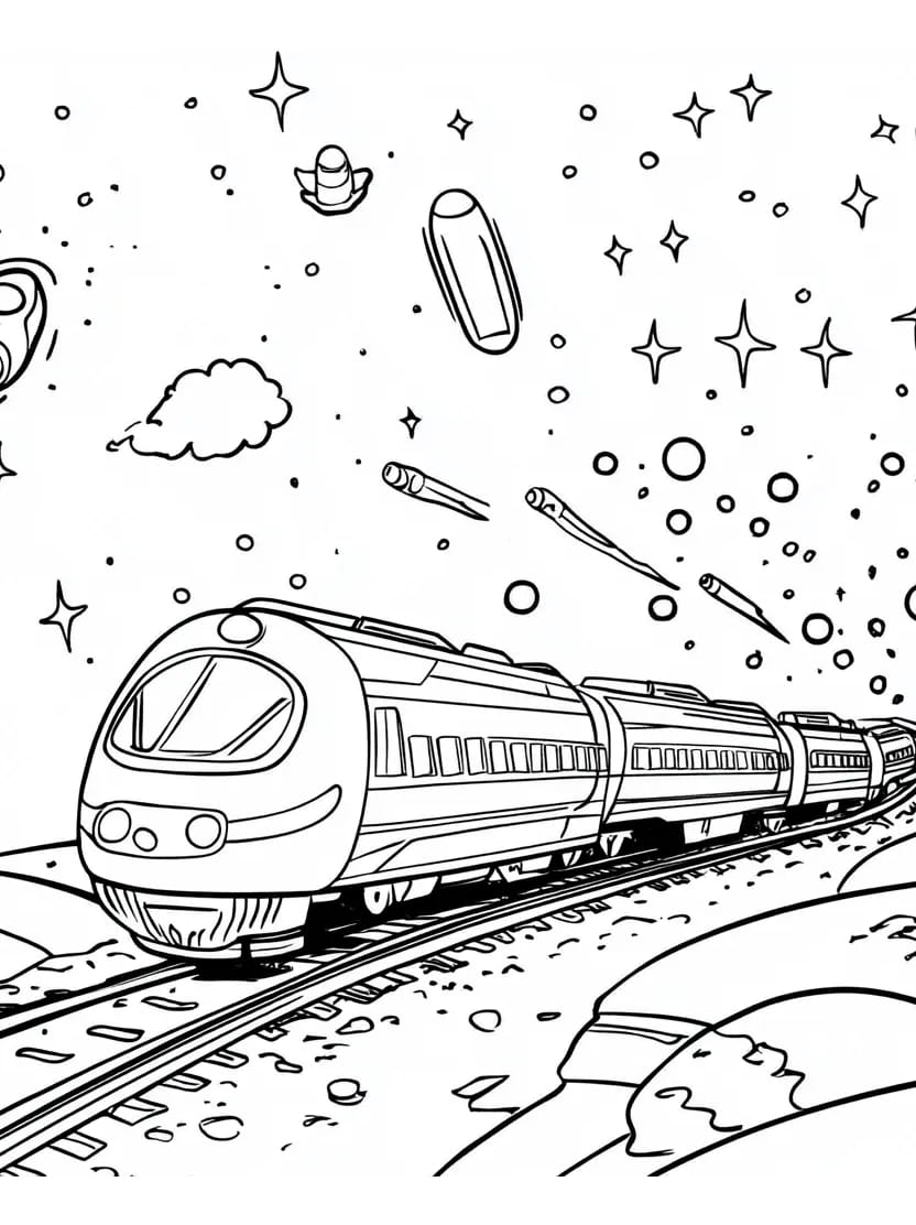 Coloriage Train D Hiver Pour Rever De Voyages Glaciaires