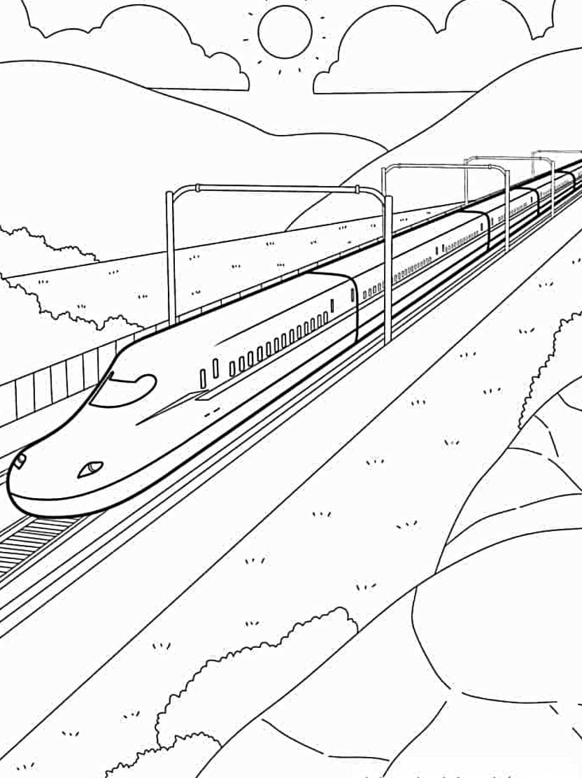 Coloriage Train De Cargo Pour Les Petits Explorateurs