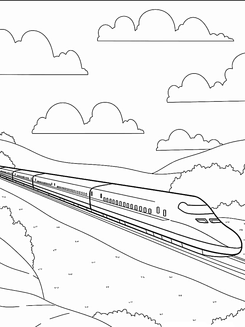 Coloriage Train De Noel Pour Partager La Magie