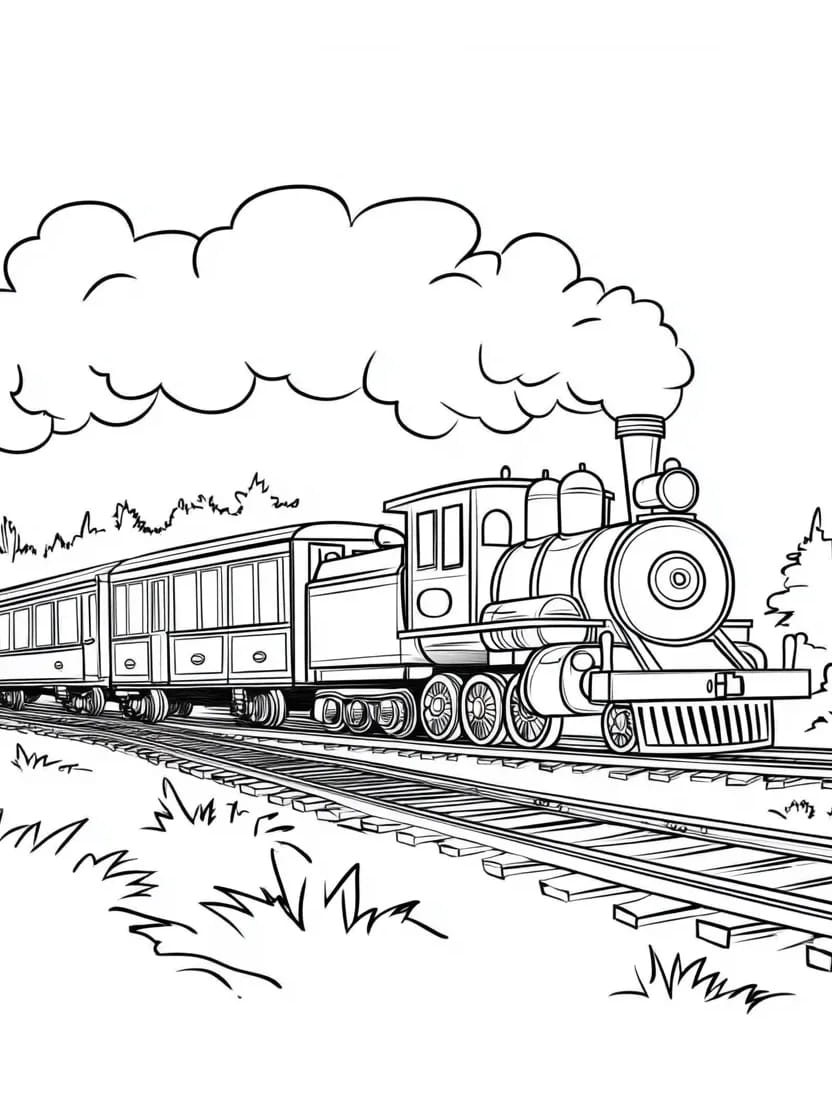 Coloriage Train De Race A Imprimer Pour Les Petits Pilotes