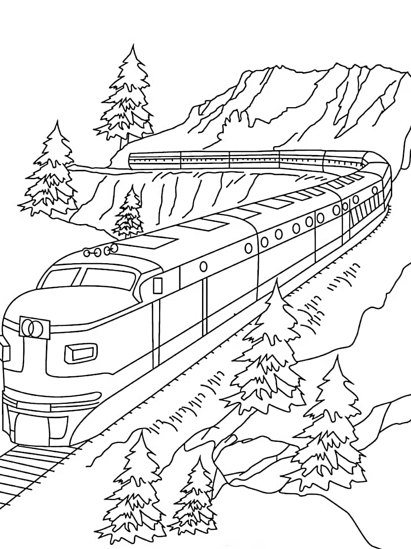 Coloriage Train De Saison Pour Le Reve Et L Imagination