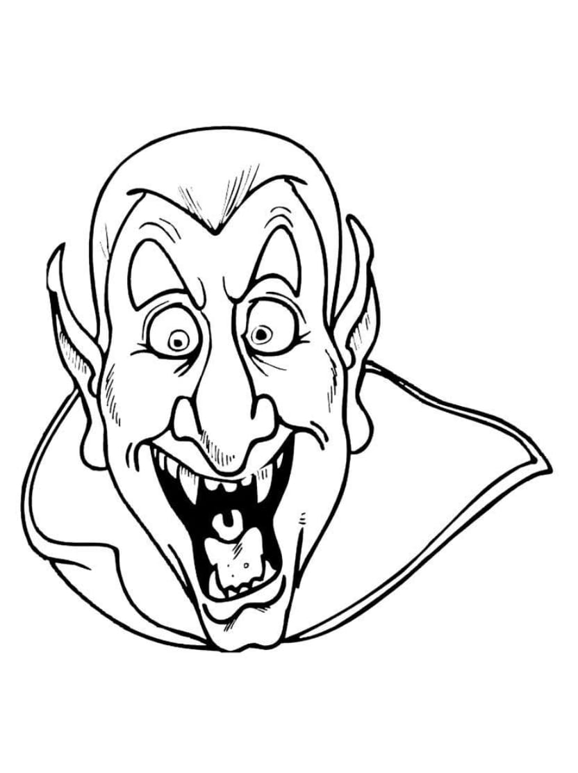 Coloriage Vampire Gratuit A Imprimer