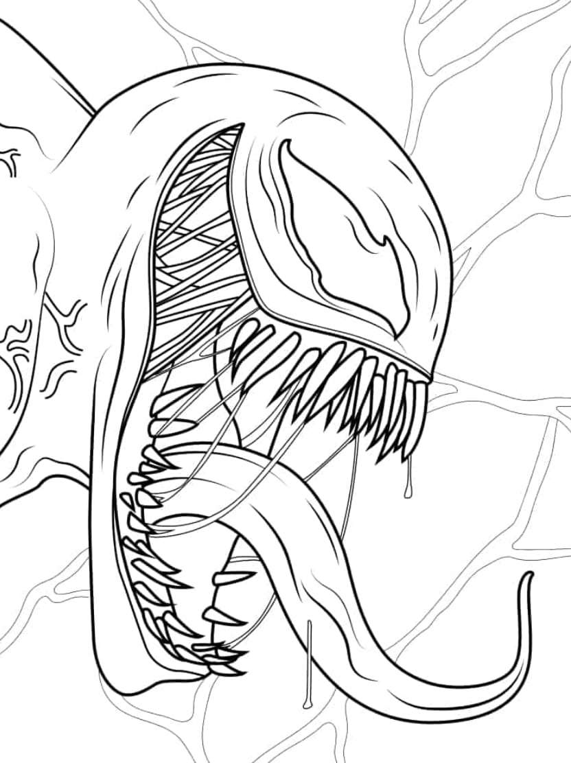 Coloriage Venom Gratuit