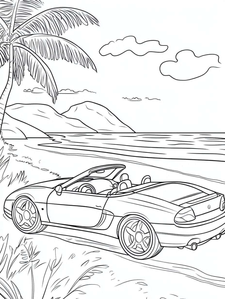 Coloriage Voiture De Sport Une Voiture De Sport Avec Style