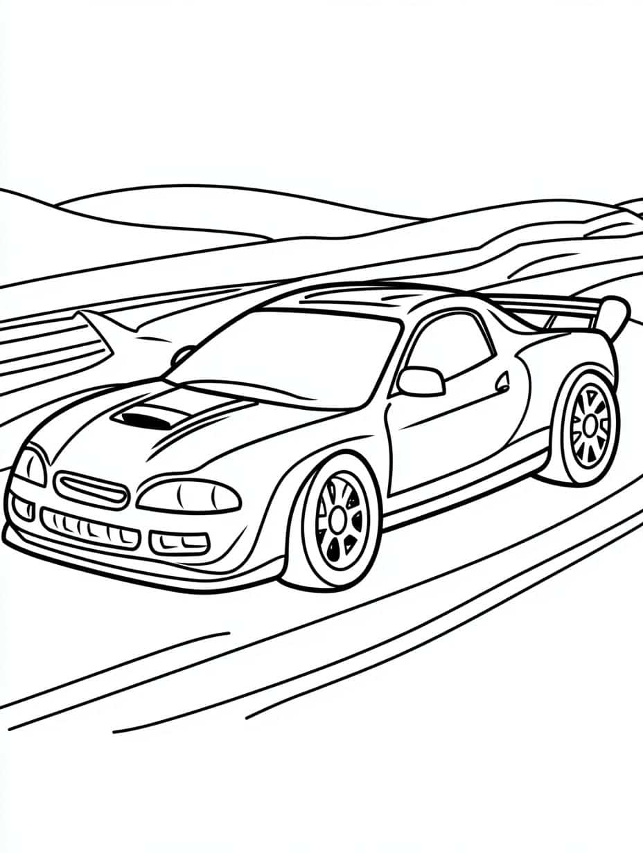 Coloriage Voiture Pour Les Passionnes De Vehicules