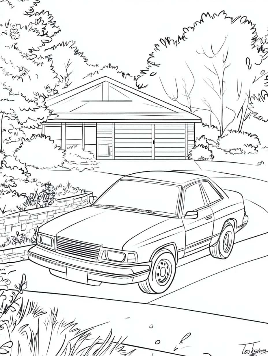 Coloriage Voiture Pour Les Passions De Moteur