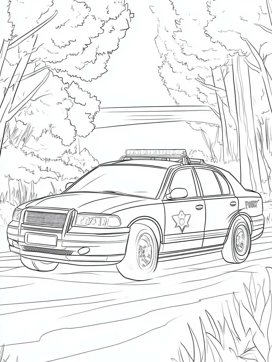 Coloriage Voiture Pour Un Monstre De La Route En Couleurs