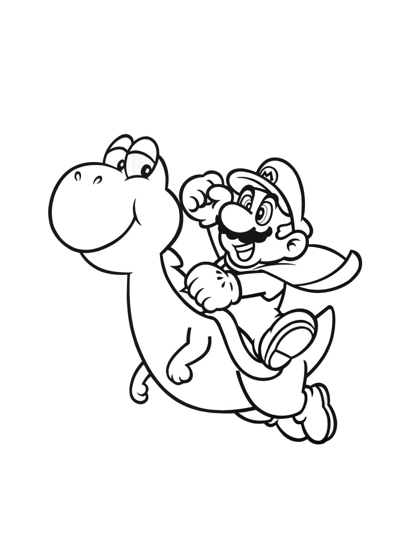 Coloriage Yoshi Pour Enfants