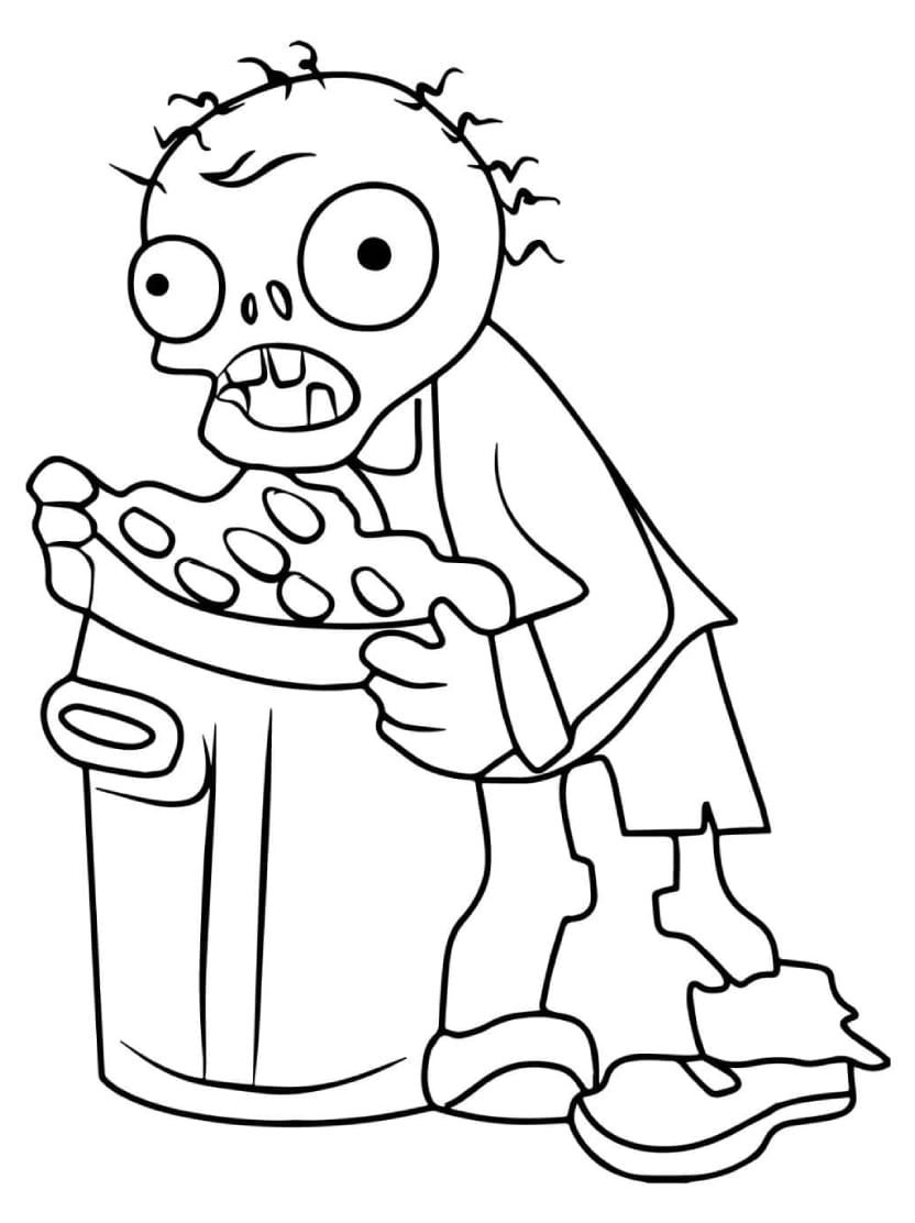Coloriage Zombie A Partager Avec Amis