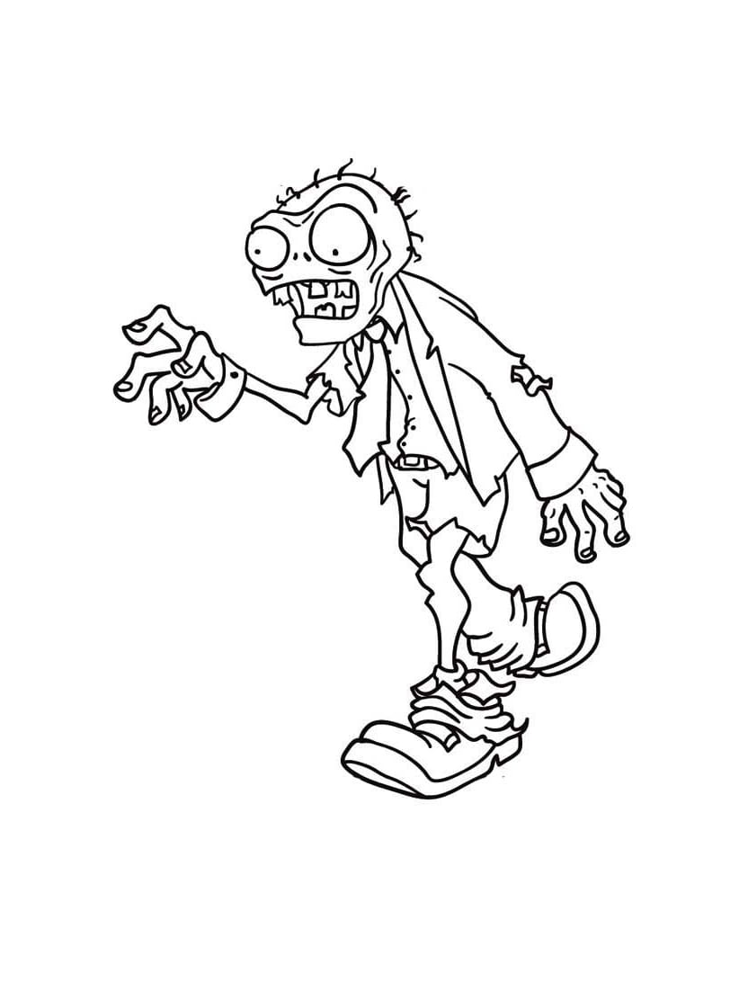 Coloriage Zombie Fantastique Pour Enfants