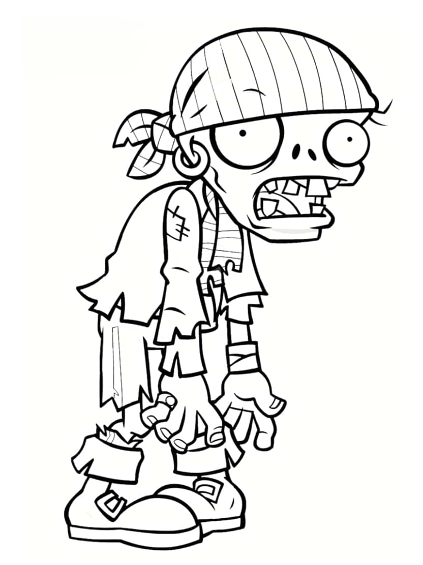 Coloriage Zombie Gratuit Et Amusant