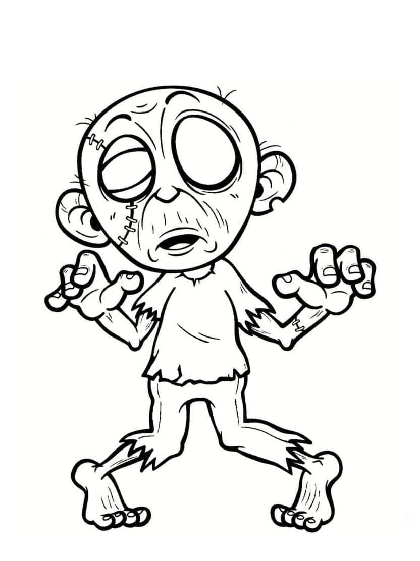 Coloriage Zombie Pour Tous Les Ages