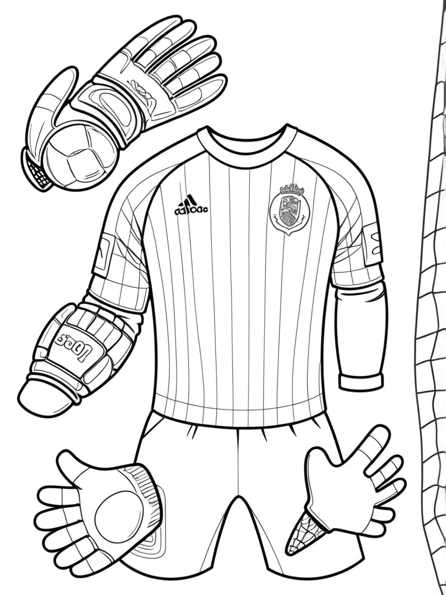 Maillot Coloriage Foot Expression Artistique En Plein Match