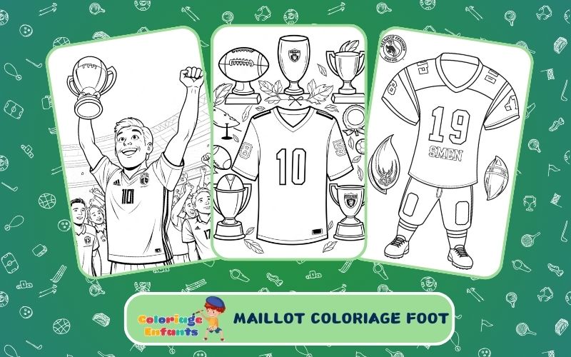 Maillot Coloriage Foot