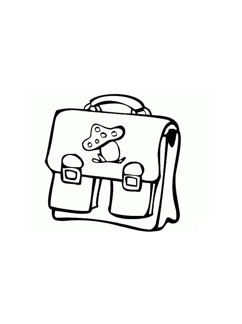 Coloriage Cartable Ideal Pour Les Enfants Amoureux De L Ecole