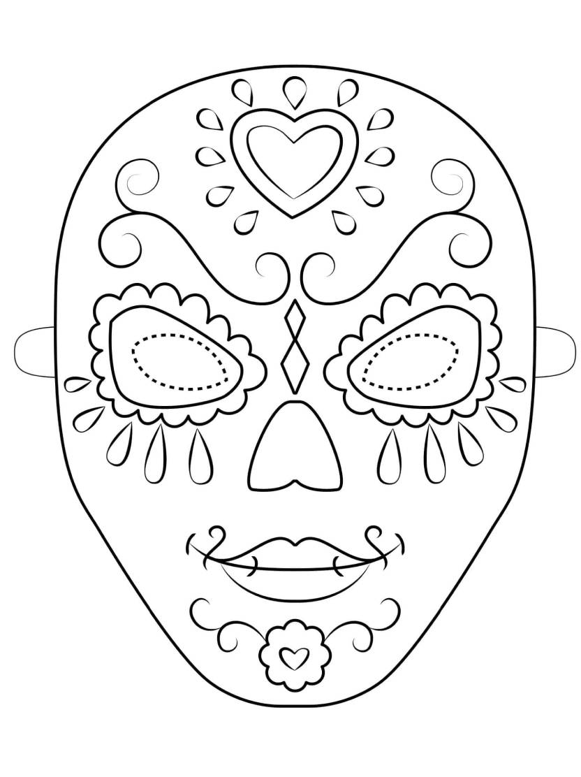 Coloriage Masque De Fantaisie Pour Ses Occasions Speciales