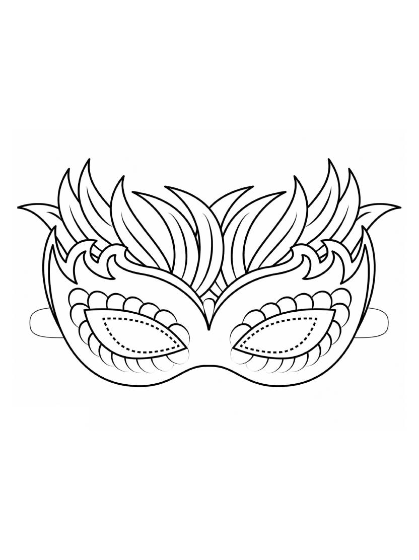 Coloriage Masque Pour Exprimer Votre Personnalite Unique