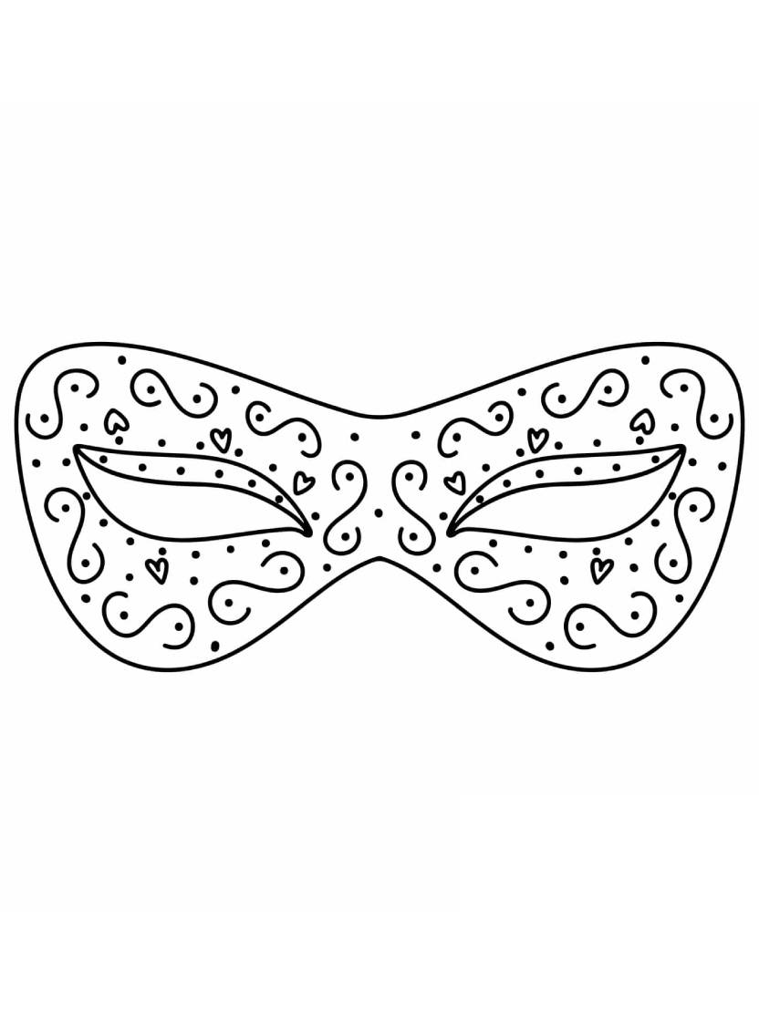 Coloriage Masque Pour Une Immersion Dans L Imaginaire