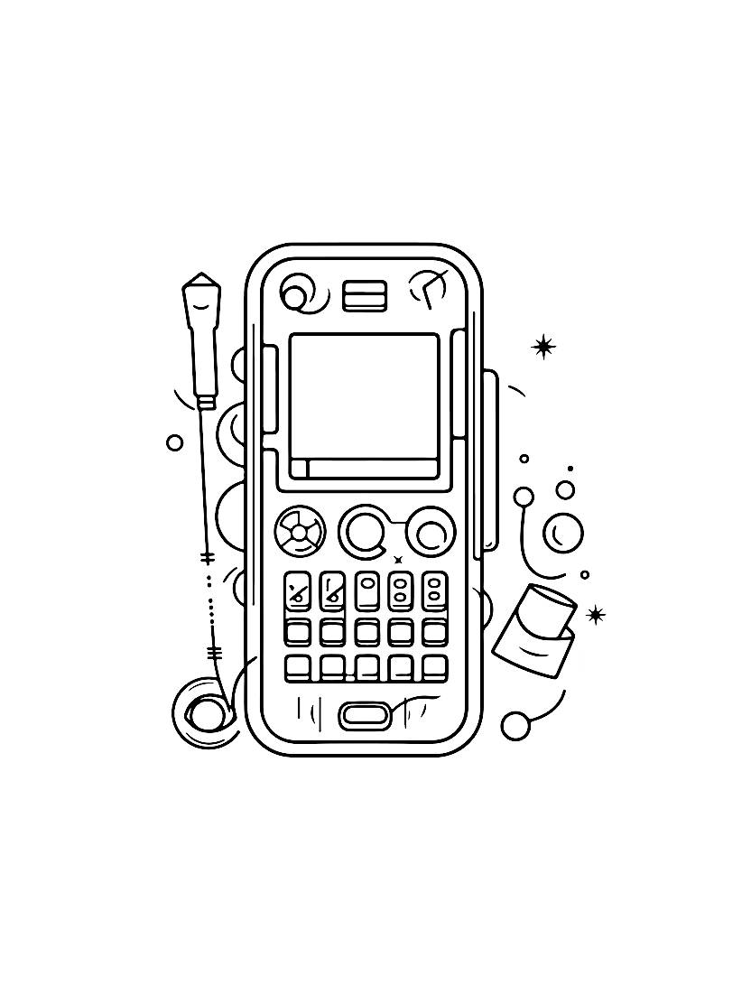 Coloriage Telephone Pour S Immerger Dans L Univers Des Gadgets