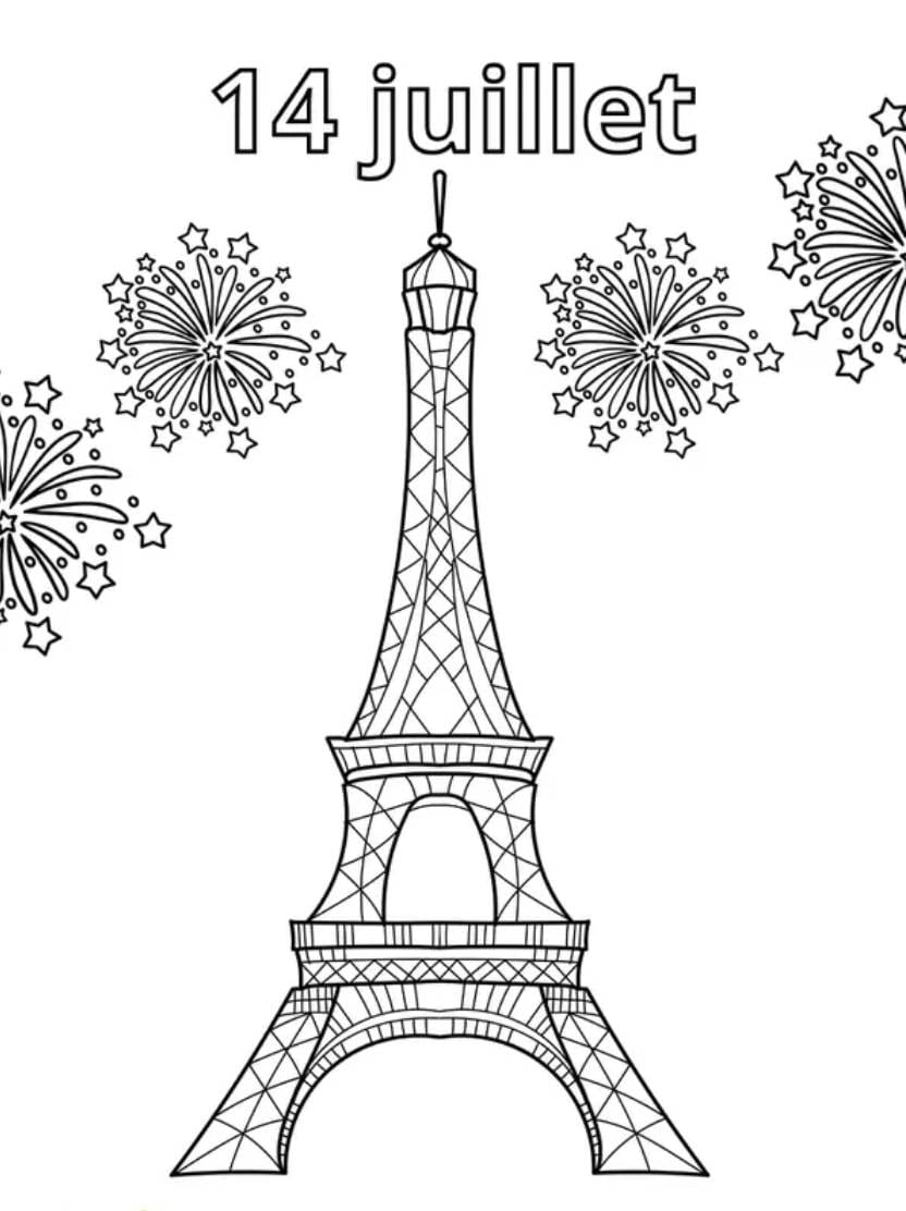 Coloriage Tour Eiffel Adapte Pour Tous Les Niveaux