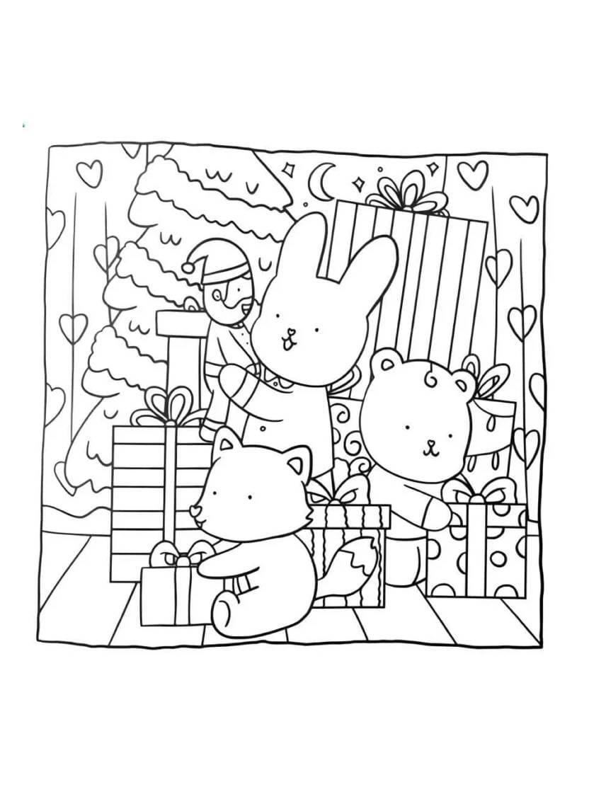 Hygge Christmas Dessins A Colorier Relaxants