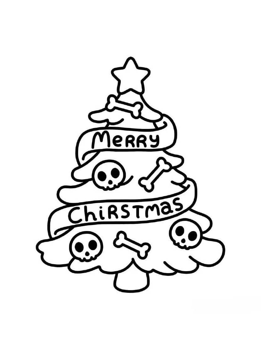 Spooky Xmas Dessins A Colorier Effrayant Et Mignon