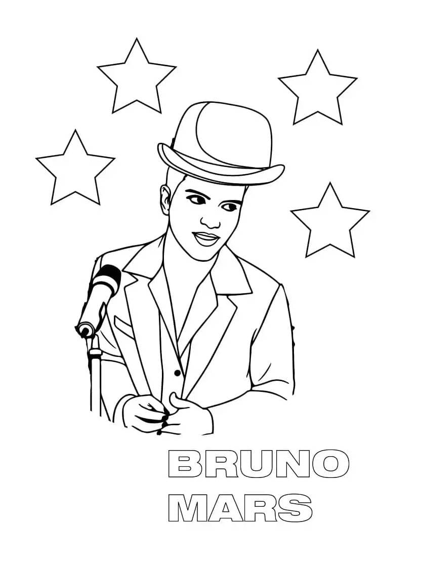 Coloriage Atp Rose Bruno Mars Inspirant Et Facile A Personnaliser