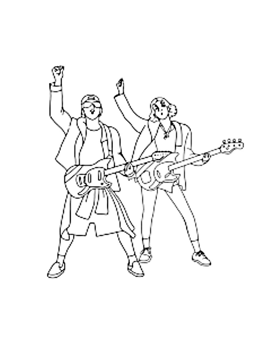 Coloriage Atp Rose Bruno Mars Pour Les Heureux Amateurs De Musique