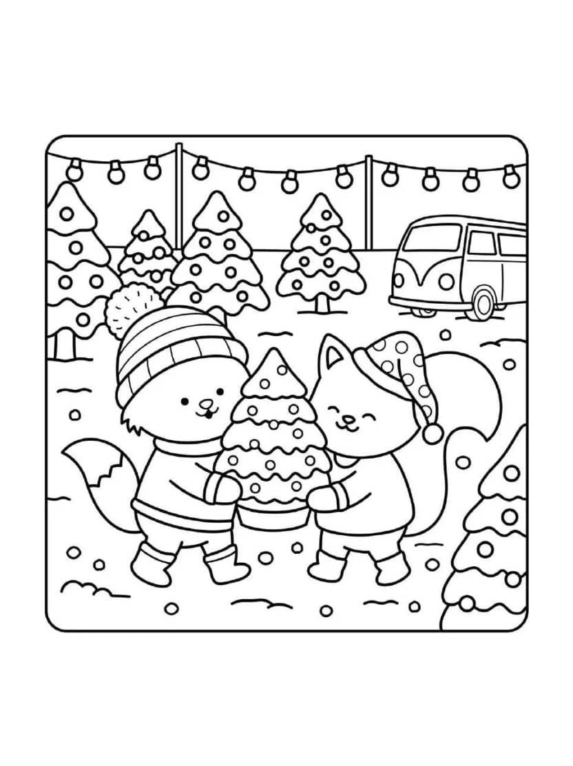 Coloriage Comfy Christmas Avec Des Dessins De Noel Adaptes Pour Tous