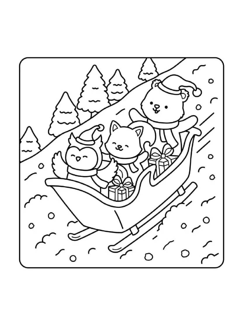 Coloriage Comfy Christmas Pour Creer Une Atmosphere De Chaleur Et D Amitie