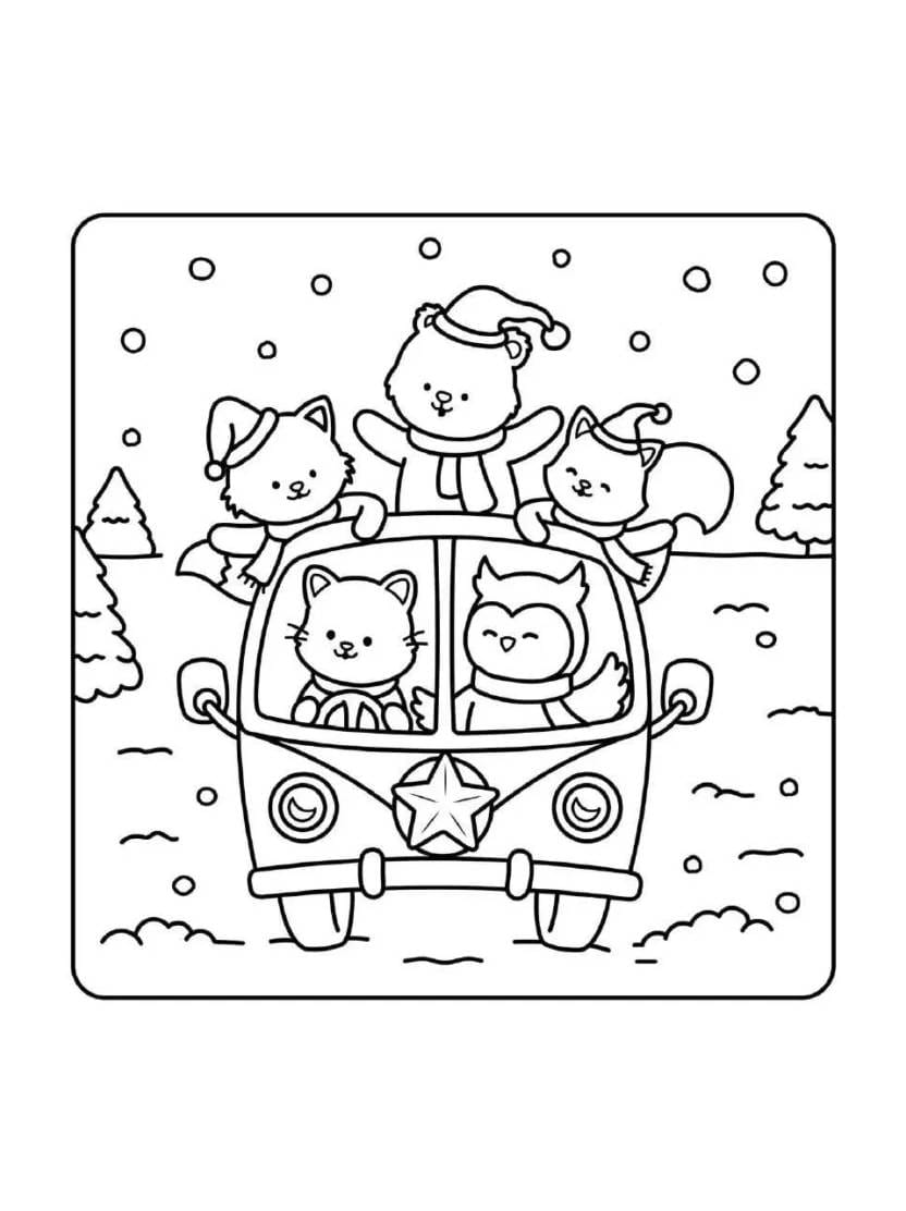 Coloriage Comfy Christmas Pour Mettre De La Chaleur Dans Vos Dessins