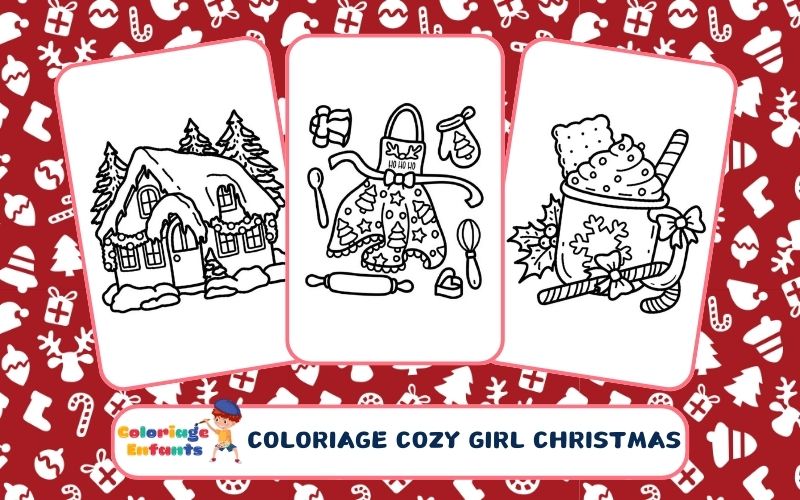 Coloriage Cozy Girl Christmas