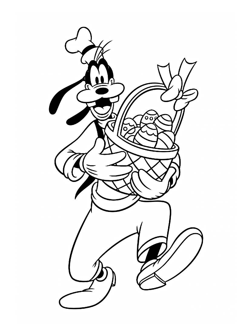 Coloriage Goofy Facile Et Creatif Pour Enfants