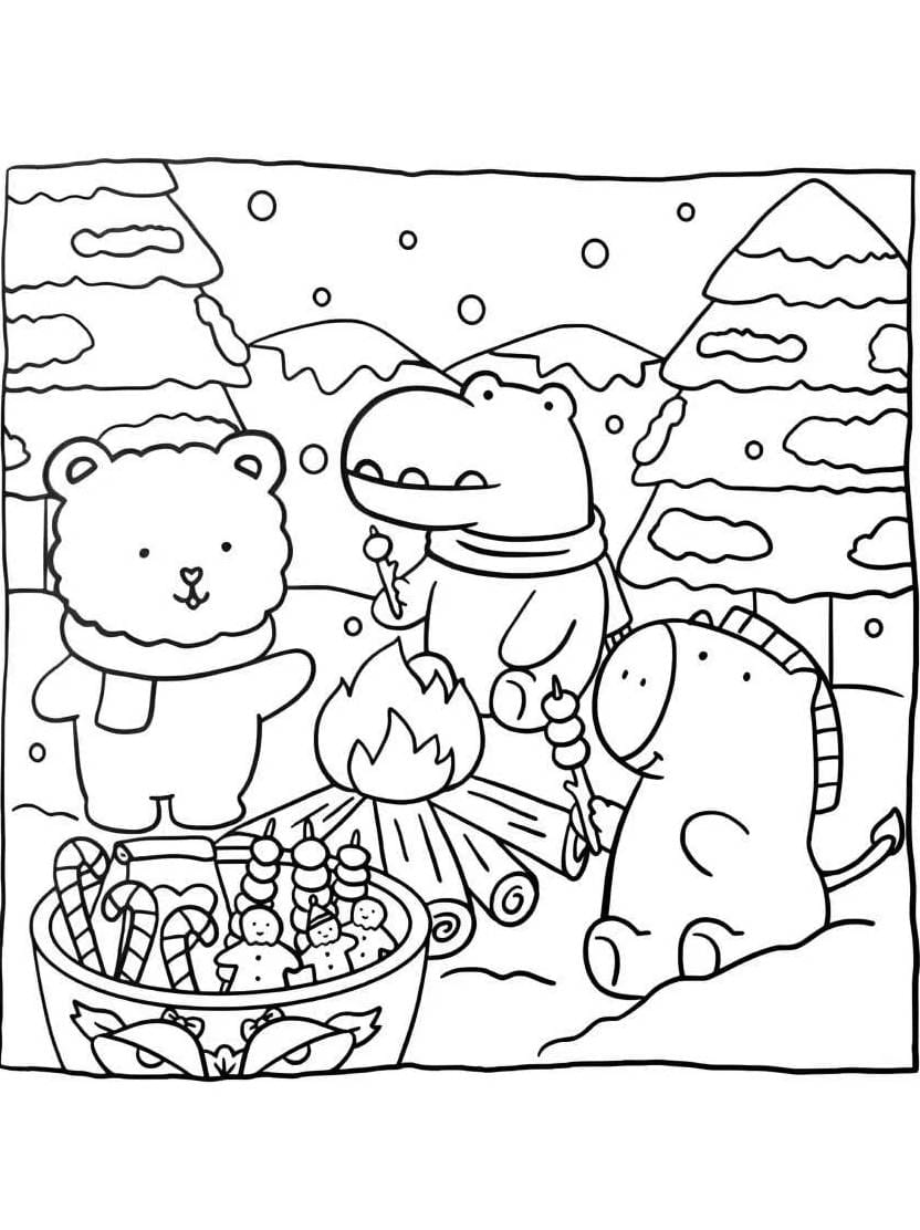 Coloriage Hygge Christmas Pour Ambiances Reposantes