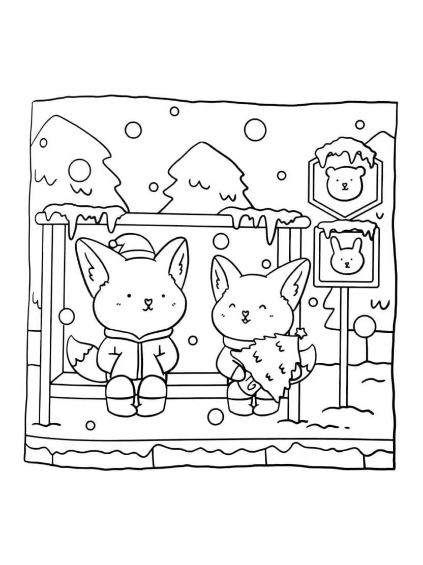 Coloriage Hygge Christmas Pour Une Ambiance Serene