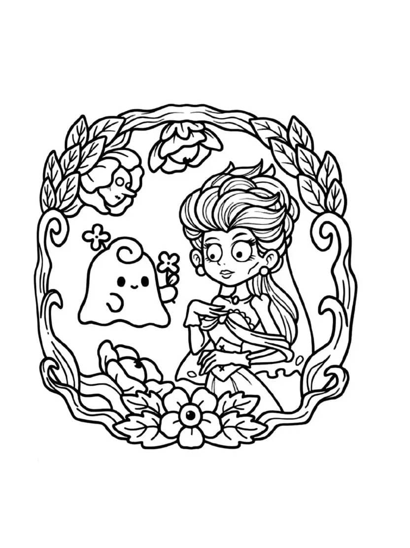 Coloriage Spooky Cutie Doux Et Rigolo Pour Les Enfants