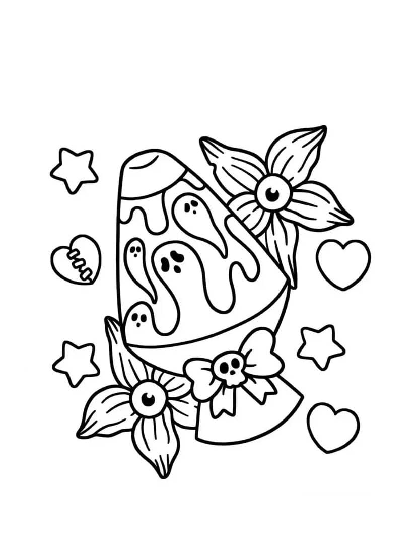 Coloriage Spooky Cutie Simple Et Adorable